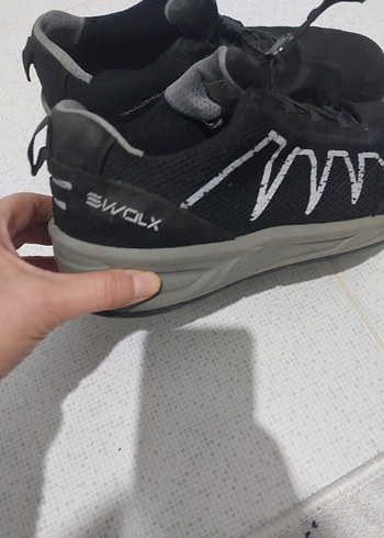 Siyah Gri iş ayakkabısı  SWOLX Spor Outdoor önü korunaklı - Görsel 2