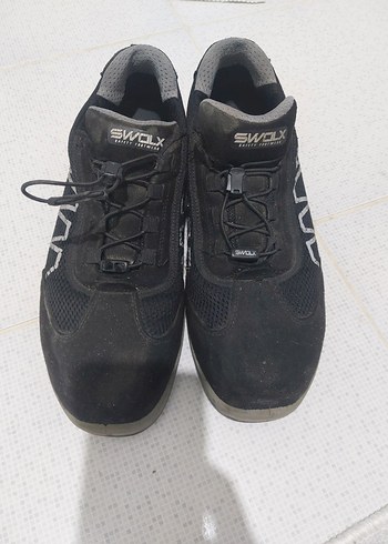 Siyah Gri iş ayakkabısı  SWOLX Spor Outdoor önü korunaklı - Görsel 6