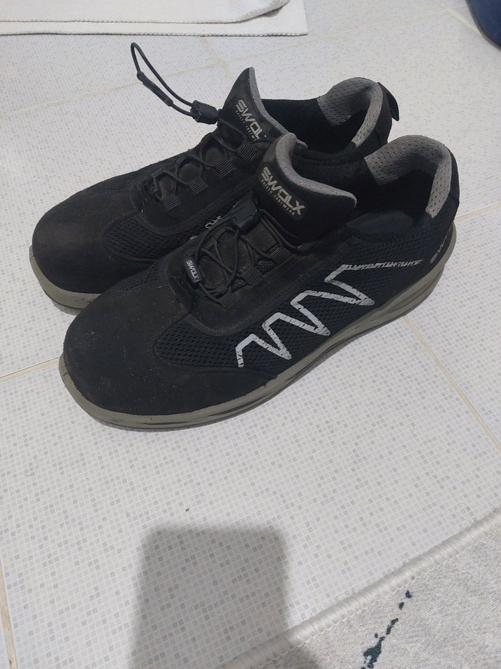 Siyah Gri iş ayakkabısı  SWOLX Spor Outdoor önü korunaklı - Görsel 4