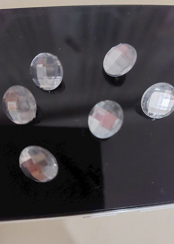 taşlı dügme Parlak Tırnak Süsleri - Görsel 3