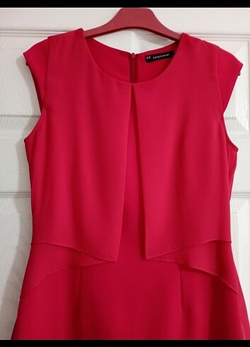 Kırmızı abiye elbise - Görsel 2