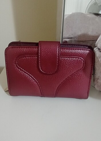 Bordo kadın cüzdan - Görsel 2