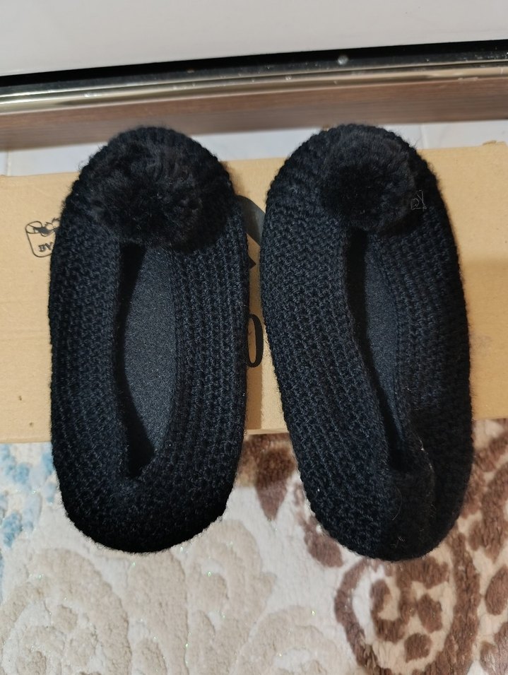 Siyah Örgü altı keçeli çocuk ev babeti - Görsel 4