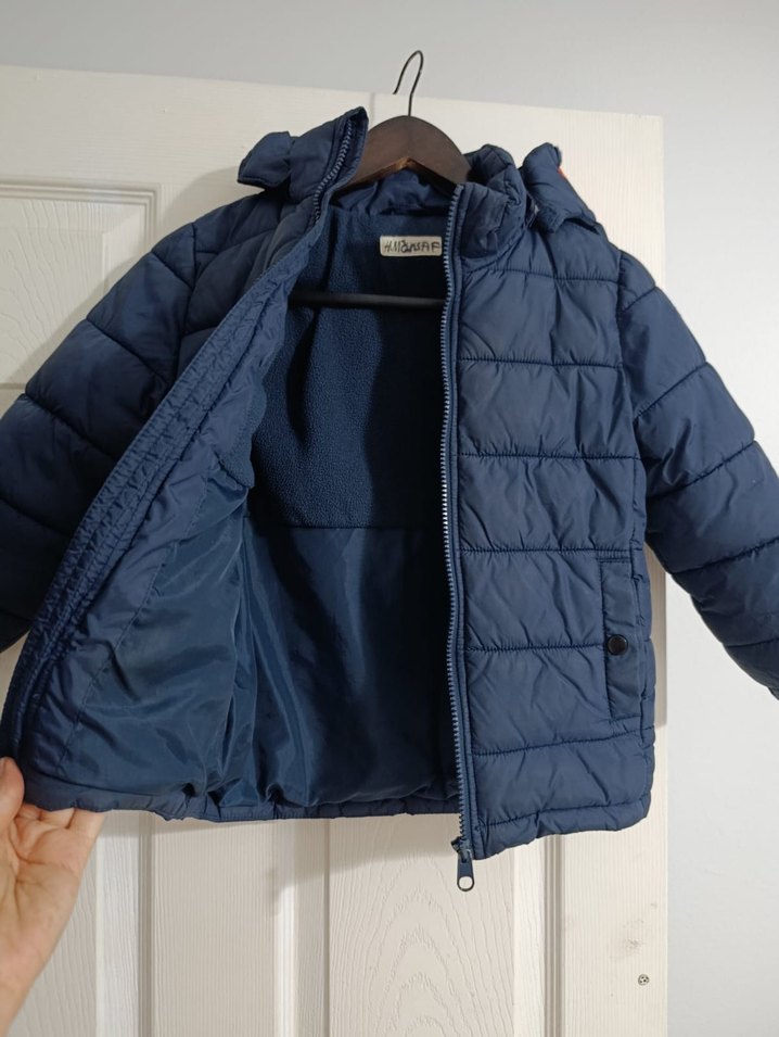 H&M Erkek Çocuk Lacivert Fermuarlı Mont - Görsel 3