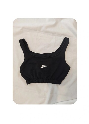 Nike Siyah Penye Spor büstiyeri 