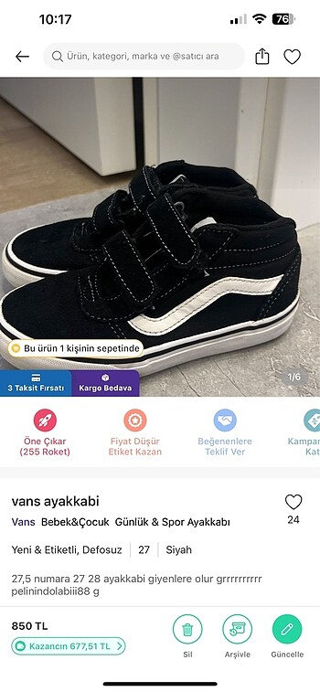Vans vans ayakkabi