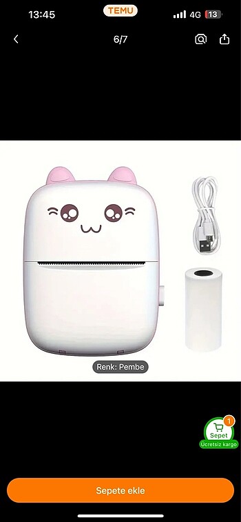  Beden mini printer sifir
