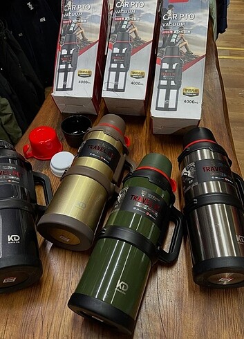 Travel pot 4 lt çelik termos