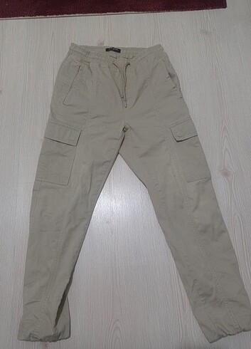 Paraşüt pantolon krem