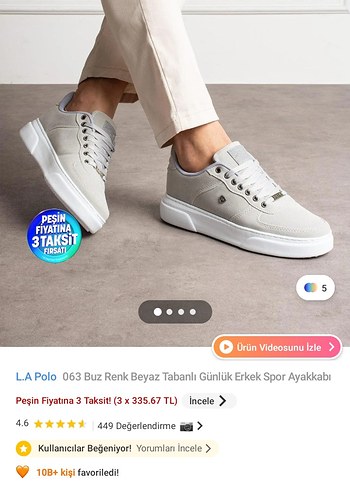 l.a polo buz beyaz renk erkek ayakkabısı