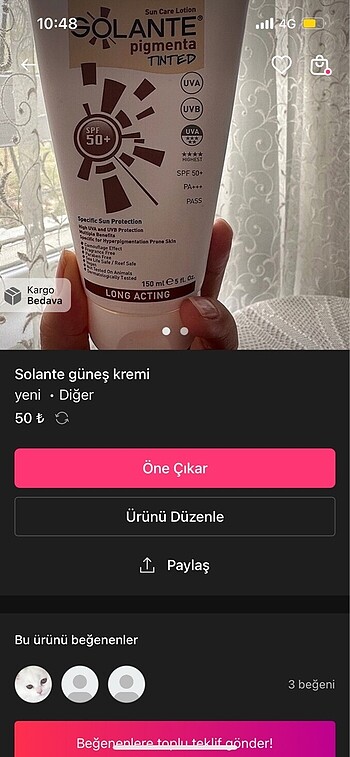 Güneş kremi