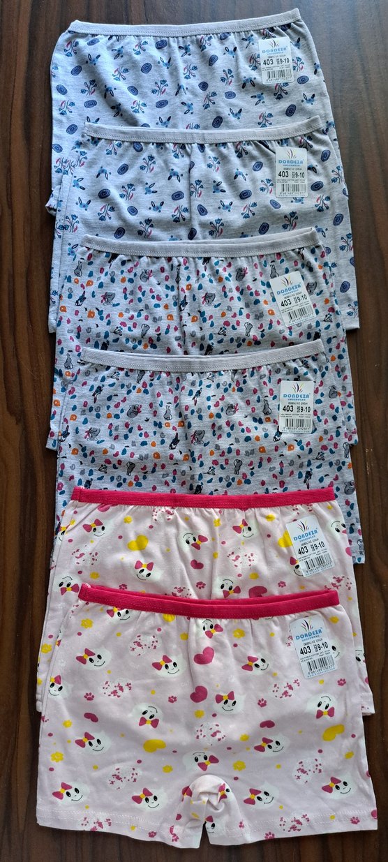 Çocuklar için Renkli Baskılı İç Çamaşırı Seti - Görsel 2