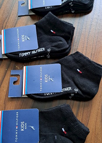 Tommy Hilfiger Erkek Çocuk Siyah 3 çift paketli - Görsel 2
