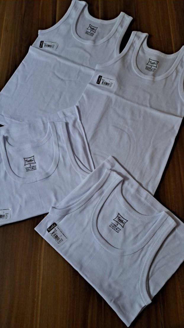 Beyaz Erkek Çocuk Atlet - Görsel 3