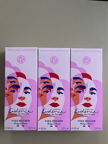 3 adet Evidence 100 ml parfüm