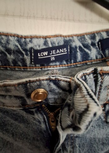 s Beden Kadın Gri Batik Desenli Midi Jean