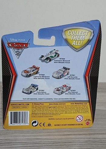 Disney Pixar Cars 2 raoul silver racers