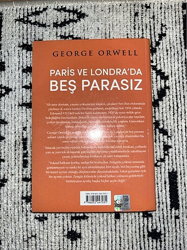  PARİS VE LONDRA?DA BEŞ PARASIZ/GEORGE ORWELL