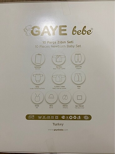 Gaye Bebe | 10?lu Hastane Çıkış Seti - Görsel 9