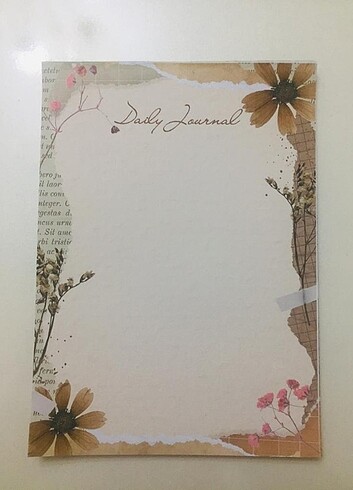 Vintage daily journal A5 40 yaprak notepad