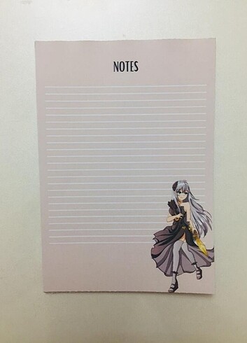 Manga temalı A6 boy 30 yaprak notepad