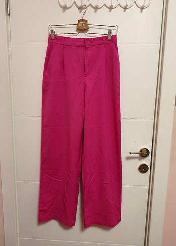 H&M Canli Fusya Yuksek Bel Pantolon