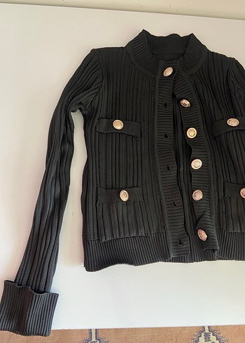 Beymen Club Düğmeli Siyah Triko Kadın Hırka