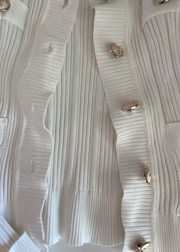 Beymen Club Düğmeli Beyaz Triko Kadın Hırka