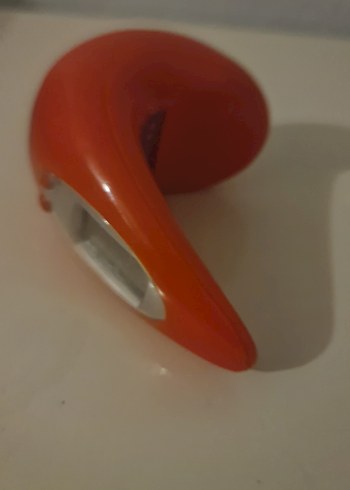 turuncu yatmaz mini konsept masa saati - Görsel 4