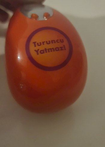 turuncu yatmaz mini konsept masa saati - Görsel 5