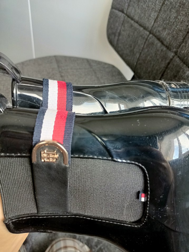 Siyah Rugan Tokalı Kadın Bot Tommy hilfiger orjinaldir - Görsel 5