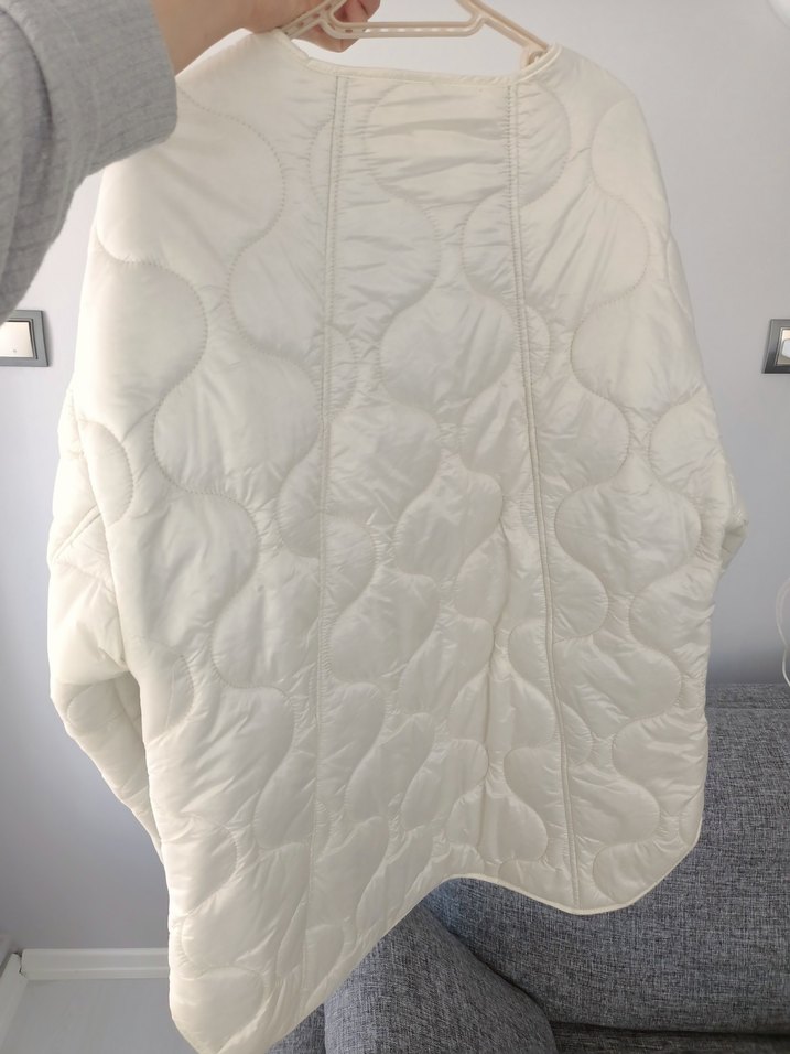 Düğmeli Beyaz Kadın Midi Ceket mango - Görsel 3