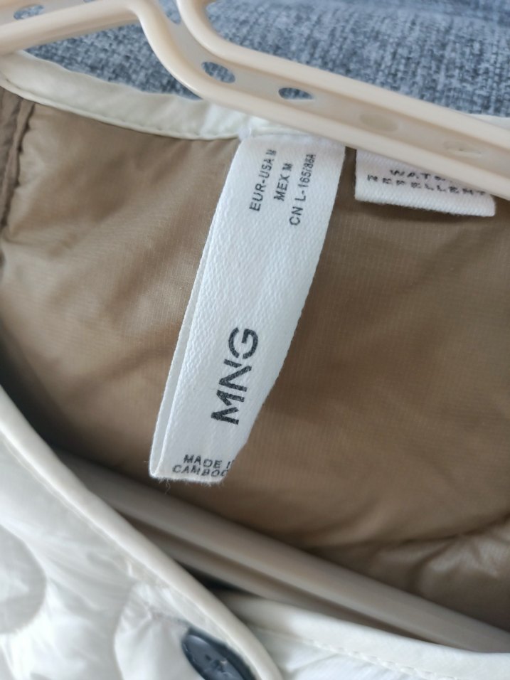 Düğmeli Beyaz Kadın Midi Ceket mango - Görsel 2