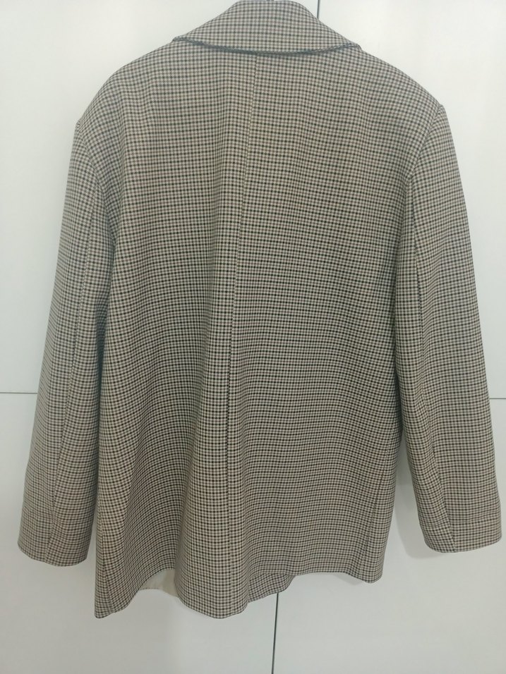 Bej,Düğmeli Kadın Blazer Ceket - Görsel 2