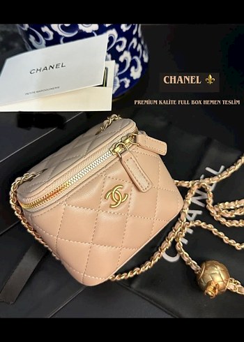 Bej Zincir Detaylı Deri Kadın Çanta - Görsel 2