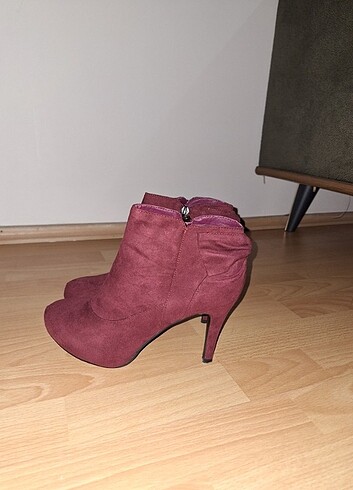40 Beden Bordo topuklu
