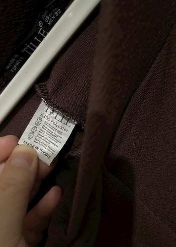 Diğer Dökümlü Pilili Kahverengi Kumaş Pantolon