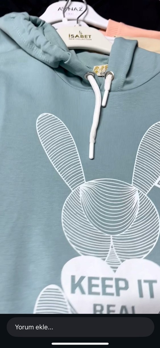 Kız çocuk swet, Uzun Kollu, Rahat Kesim - Görsel 2