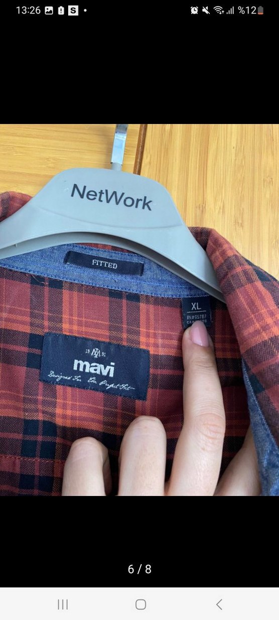 Mavi erkek gömlek - Görsel 3