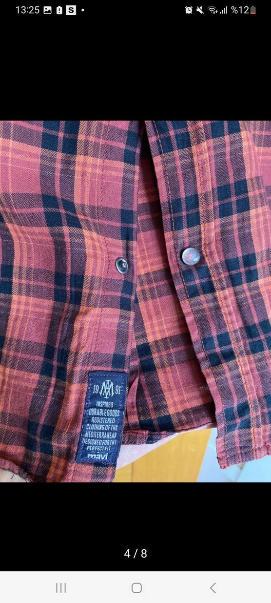 Mavi erkek gömlek - Görsel 5