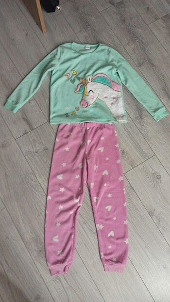7-8 yaş kız çocuk polar pijama