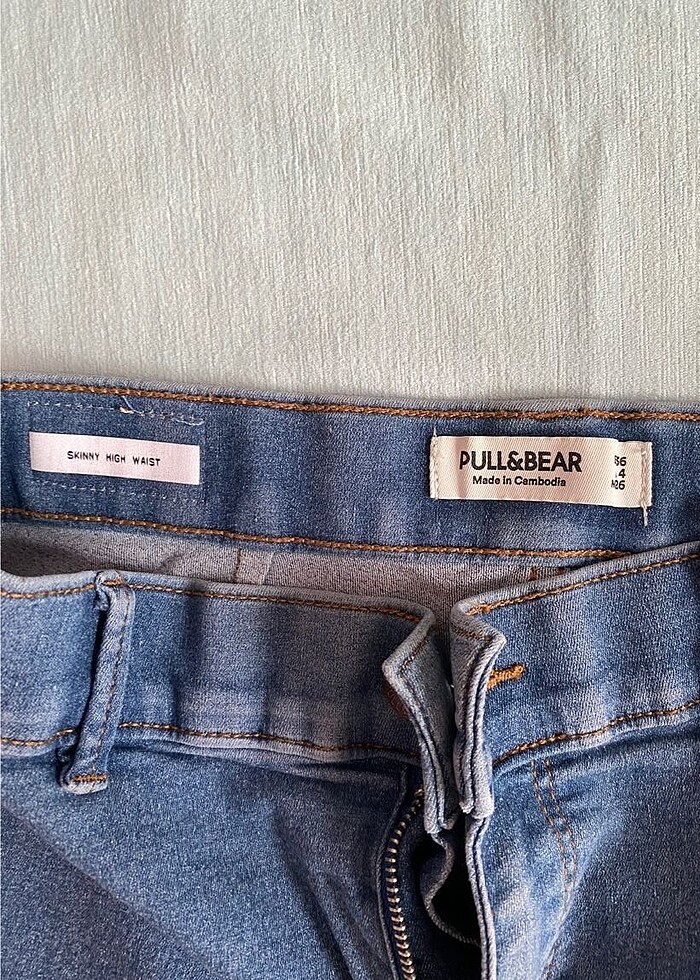 Pull&Bear Skinny High Waist Jean - Görsel 2