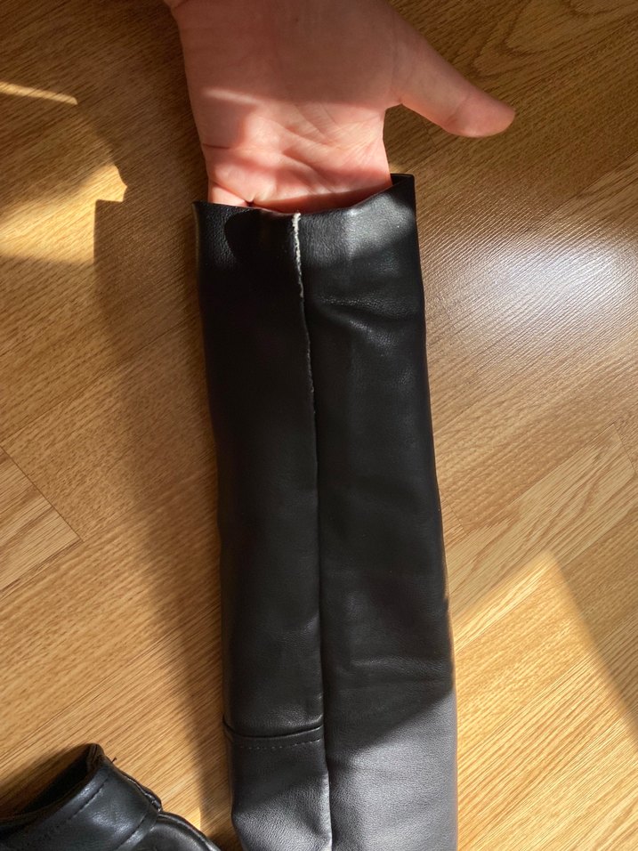 Stradivarius Siyah Deri Ceket Biker - Görsel 2