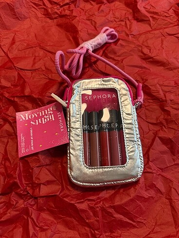 Sephora çantalı ruj seti