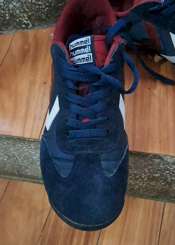 39 Beden Hummel Lacivert Spor Ayakkabı Velcro Detaylı