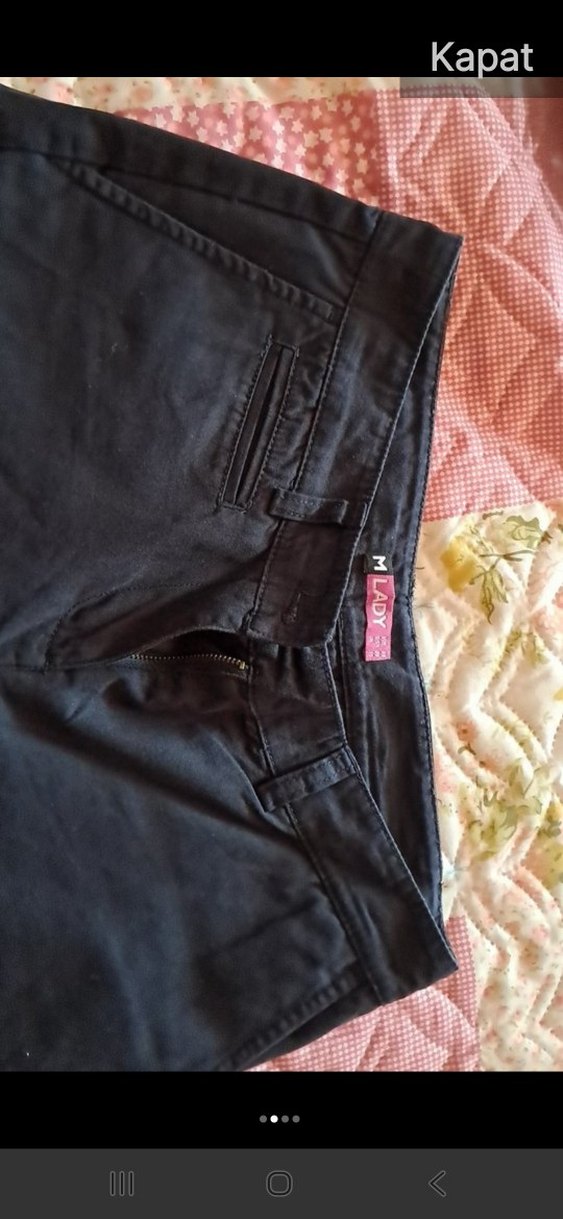 Siyah Kadın Bermuda Şort40 boy 88 bel - Görsel 3