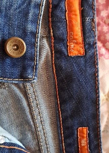 Kadın Koyu Mavi Bol Kesim Kot Şort45 boy 85 bel - Görsel 2