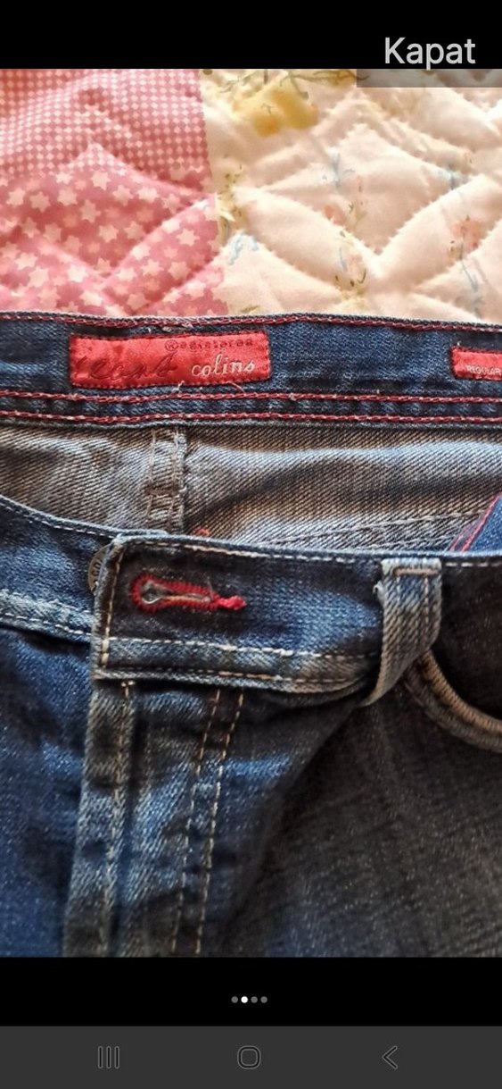 Kemerli Koyu Mavi Kadın Kot Şort42 boy 86 bel - Görsel 2