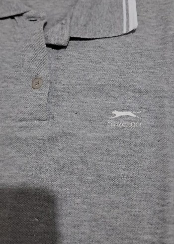 Slazenger Gri Kısa Kollu Polo Tişört43 en 62 boy - Görsel 3