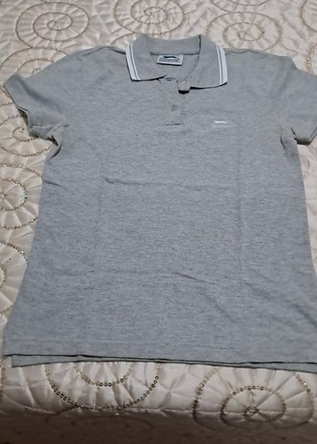Slazenger Gri Kısa Kollu Polo Tişört43 en 62 boy - Görsel 2